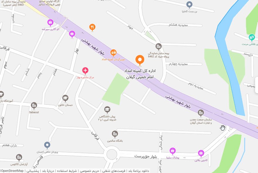 نقشه استان گیلان